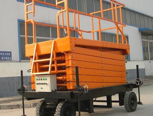 可伸縮臺面升降臺，有著較高的承載能力